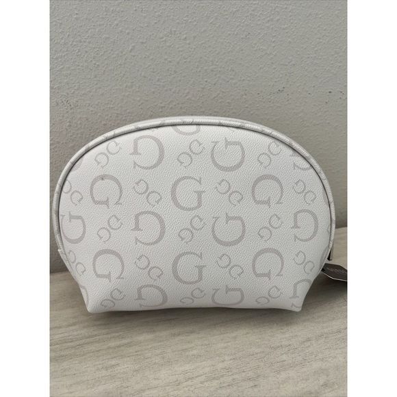 Guess M8473493 Elisa Travel Cosmetic Bag Set of 2 Rose & White $80 - Picture 7 of 14
